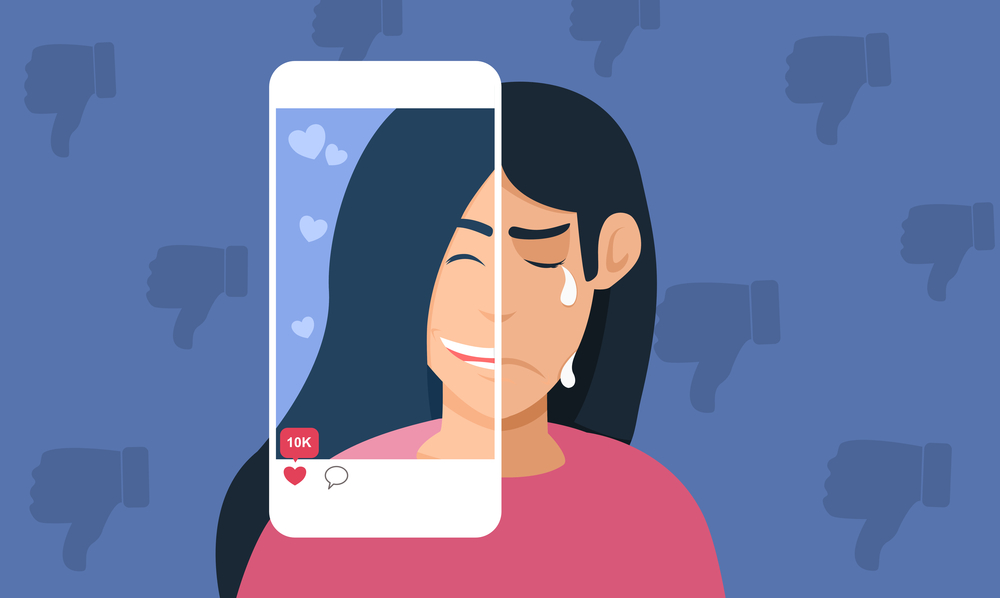la vida perfecta de las redes sociales